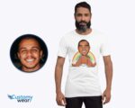 Custom Funny Baby Caricature Man Shirt | Personalized Rainbow Photo Tee Men www.customywear.com 7