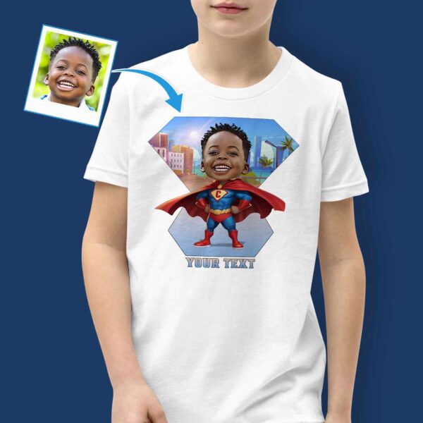 Superhero T-Shirt for Boys – Custom fashion tee Axtra - Ai superhero www.customywear.com