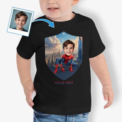 Custom T-Shirt for Toddler – Design-Your-Own Spider Superhero Tee Custom Gifts - Spiderman www.customywear.com 2