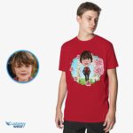 Personalized Groom Caricature Shirt – Youth Wedding Gift & Party Attire Boy's T-shirts www.customywear.com 8