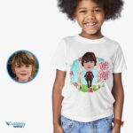 Personalized Groom Caricature Shirt – Youth Wedding Gift & Party Attire Boy's T-shirts www.customywear.com 7