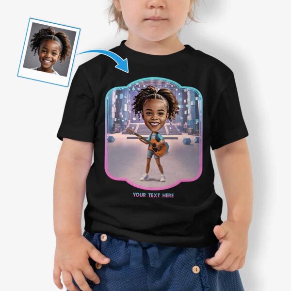 T-Shirt Bass Player – Toddler Girl Birthday Guitar Tee Axtra - Ai guitar www.customywear.com