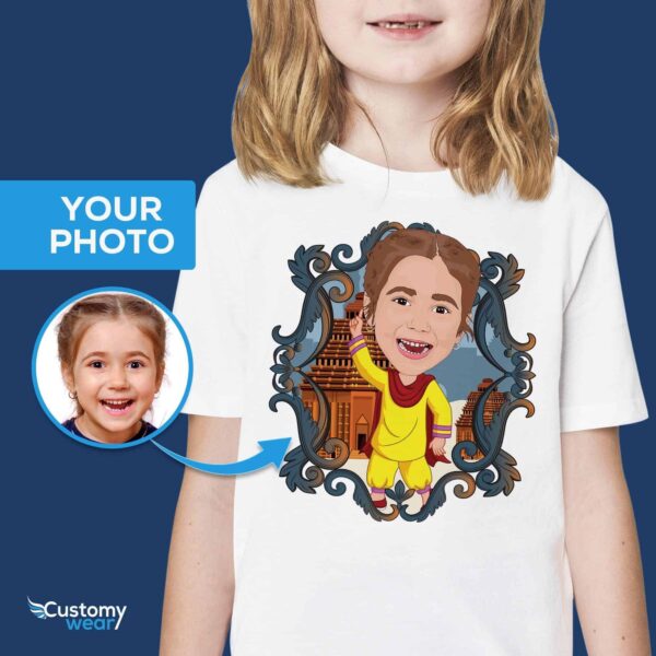 Custom Indian Girl Tee | Transform Your Photo to Personalized T-Shirt Custom Gifts - Indian Culture www.customywear.com