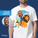 Custom Lion Riding Man Shirt | Personalized Lion Rider Tee Animal Lovers www.customywear.com 7