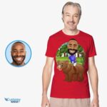 Custom Mens Bear Riding Shirt | Personalized Funny Gift Animal Lovers www.customywear.com 9