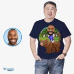 Custom Mens Bear Riding Shirt | Personalized Funny Gift Animal Lovers www.customywear.com 10