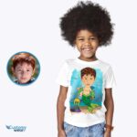 Personalized Mermaid Boy Ocean T-Shirt | Custom Underwater Adventure Tee Boy's T-shirts www.customywear.com 8