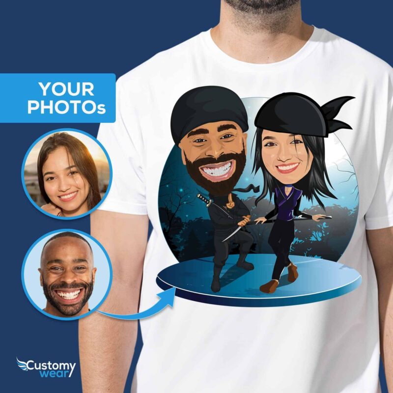 Custom Ninja Couples Shirt | Personalized Unisex Tee | Cute Couples Gift Custom Gifts - Ninja www.customywear.com 5