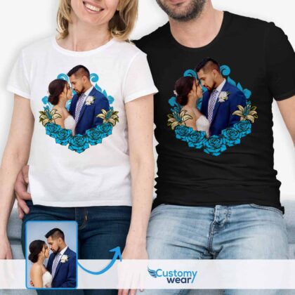 His Her T-Shirt: Customized Couple Tees for a Special Bond Couple www.customywear.com