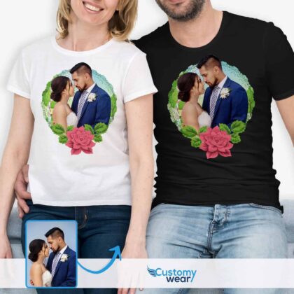 Husband and Wife Anniversary Shirts: Celebrating Anniversaries with Custom T-shirts Couple www.customywear.com 2