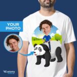 Custom Panda Riding Man Shirt | Personalized Animal Tee Animal Lovers www.customywear.com 7