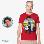 Custom Panda Riding Man Shirt | Personalized Animal Tee Animal Lovers www.customywear.com 9