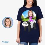 Custom Panda Riding Woman Shirt | Personalized Animal Tee Custom Gifts - Panda Ride www.customywear.com 10