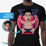 Personalized Sumo T-Shirt | Custom Japanese Wrestler Tee Customizable Short sleeve tees men www.customywear.com 7