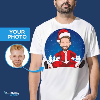 Embrace the Festive Spirit with Our Custom Santa Claus Man Sitting Shirt! Christmas Special www.customywear.com