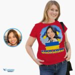 Personalized Ukrainian Woman Shirt – Show Your Support for World Peace in Ukraine Customizable Women short sleeves www.customywear.com 10