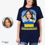 Personalized Ukrainian Woman Shirt – Show Your Support for World Peace in Ukraine Customizable Women short sleeves www.customywear.com 9