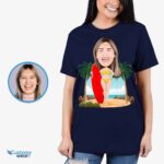 Personalized Woman with Surfboard Shirt | Custom Surf Lover Tee Custom Gifts - Surfboard www.customywear.com 10