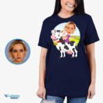 Personalized Women’s Cow Riding Shirt | Custom Cow Lover Tee Custom Gifts - Cow Ride www.customywear.com 10