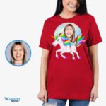 Personalized Women’s Unicorn Riding Shirt | Custom Magical Tee for All Ages Custom Gifts - Unicorn www.customywear.com 8