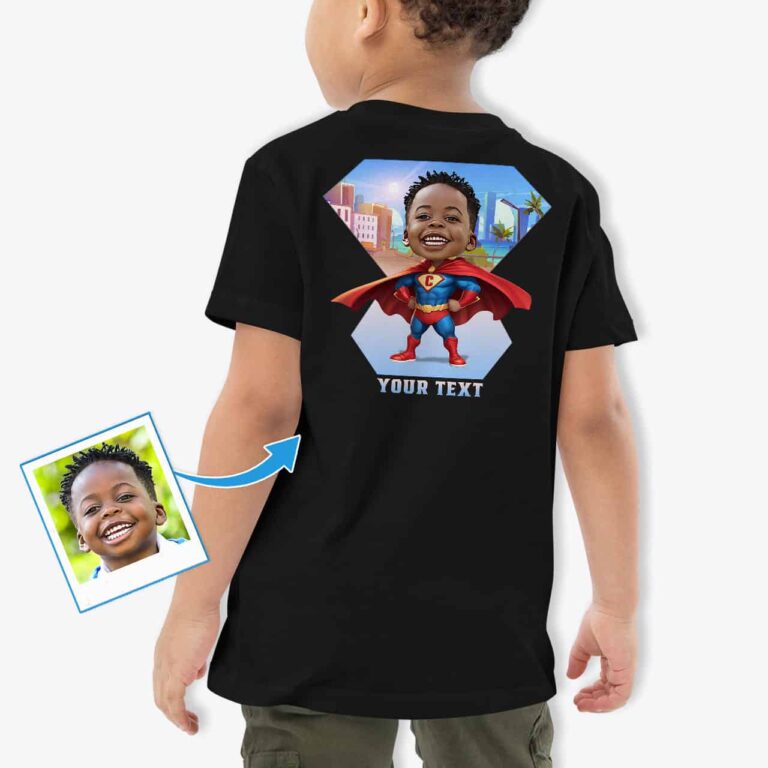 Superhero T-Shirt for Little Kids – Custom image shirt Axtra - Ai superhero www.customywear.com 2