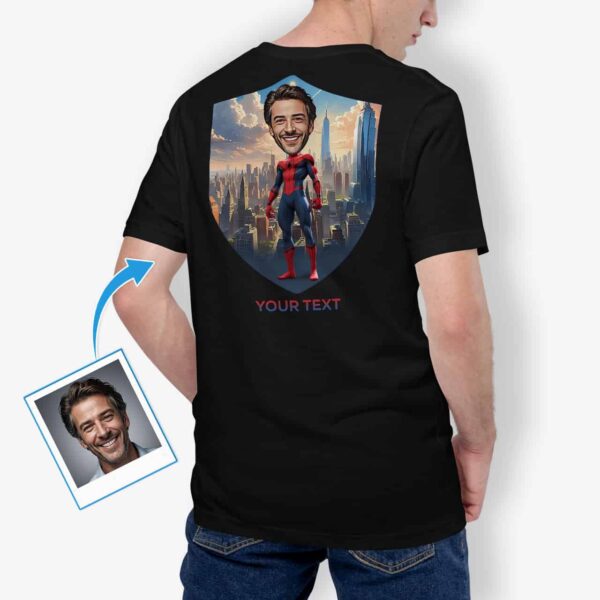 Custom T-Shirt for Men – Personalized Spider Superhero Tee Axtra - Ai Spiderman www.customywear.com 2