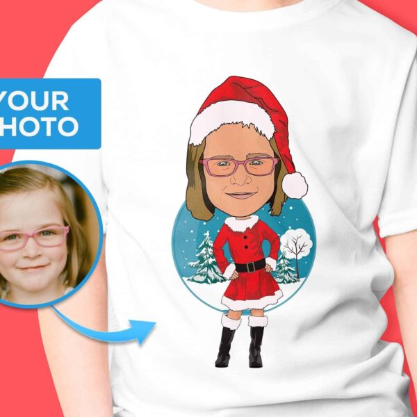 Personalized Youth Christmas Shirt | Custom Santa Claus Tee for Kids All men tees www.customywear.com