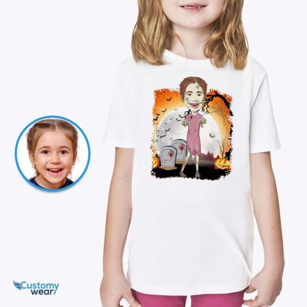 Personalized Zombie T-Shirt for All Ages | Custom Halloween Tee for Girls and More All Boys Tees www.customywear.com 3