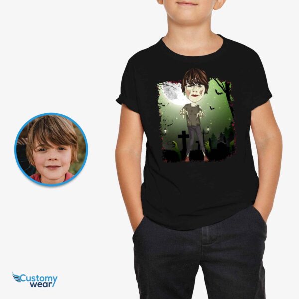 Personalized Zombie T-Shirt for All Ages | Custom Halloween Tee for Boys and More All Boys Tees www.customywear.com 2