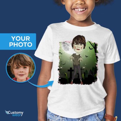 Personalized Zombie T-Shirt for All Ages | Custom Halloween Tee for Boys and More Boy's T-shirts www.customywear.com