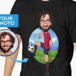 Personalized Soccer Player T-Shirt | Custom Football Tee with Your Photo