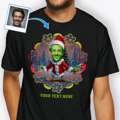 Custom Christmas Grouch T-Shirt for Men – Unique Christmas T-Shirts Custom Gifts - Ai Grinch www.customywear.com