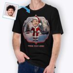 Custom Christmas T-Shirt – Santa Claus T-Shirt for Men Custom Gifts - Ai Santa Claus www.customywear.com 5