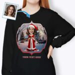 Funny Christmas T-Shirts – Personalized Santa Claus Tee for Girlfriend Axtra - Ai - Santa Claus www.customywear.com 6