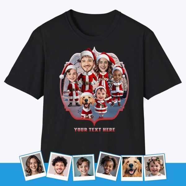 Matching Family Christmas Shirts – Custom Tees for Family Members Axtra - Ai - Santa Claus www.customywear.com 12