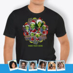 Matching Family Christmas Grouch T-Shirts – Fun Family Christmas Shirts for Everyone Axtra – Ai Grinch www.customywear.com 3