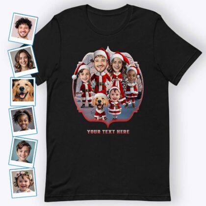 Christmas Tees – Custom Santa Claus T-Shirt for Family Custom Gifts - Ai Santa Claus www.customywear.com