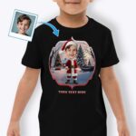 Christmas T-Shirt – Personalized Santa Claus T-Shirt for Little Kids Custom Gifts - Ai Santa Claus www.customywear.com 5