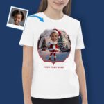 Merry Christmas Shirt – Custom Santa Claus T-Shirt for Girls Axtra - Ai - Santa Claus www.customywear.com 3