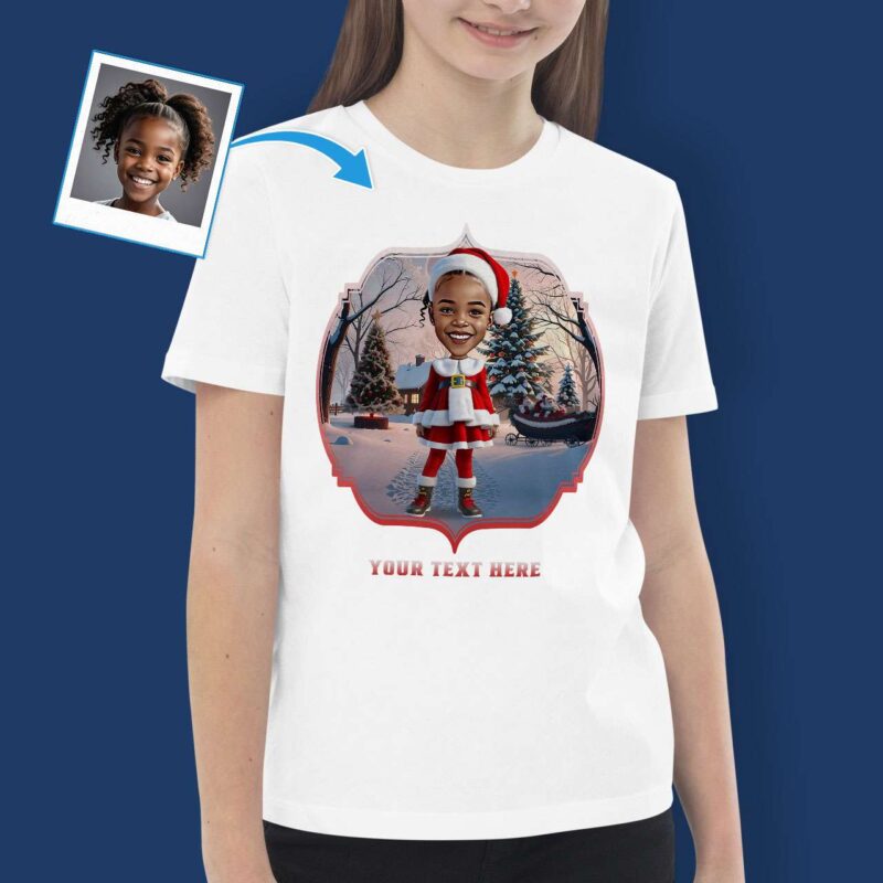 Merry Christmas Shirt – Custom Santa Claus T-Shirt for Girls Axtra - Ai - Santa Claus www.customywear.com 2