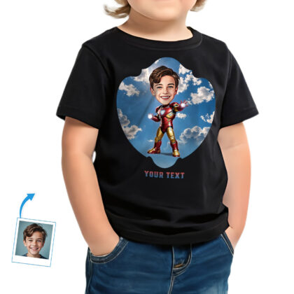 Toddler Boy’s Custom Superhero T-Shirt Custom Gifts - Ironman www.customywear.com