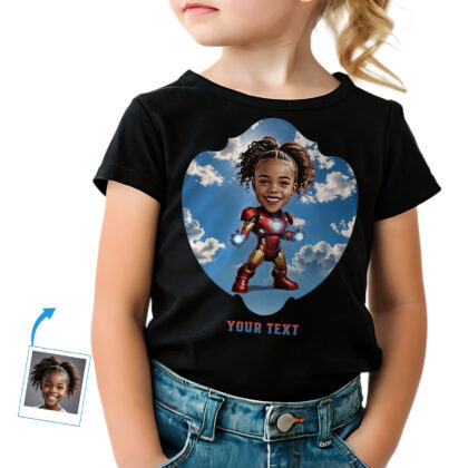 Custom Superhero T-Shirt for Your Toddler Girl: Iron Avenger Hero Custom Gifts - Ironman www.customywear.com