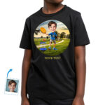 Personalized Disc Golf T-Shirt for Boys – Custom Youth Disc Golf Player Shirt Boy's T-shirts www.customywear.com 28