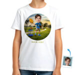 Personalized Disc Golf T-Shirt for Boys – Custom Youth Disc Golf Player Shirt Boy's T-shirts www.customywear.com 30