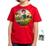 Personalized Disc Golf T-Shirt for Boys – Custom Youth Disc Golf Player Shirt Boy's T-shirts www.customywear.com 32